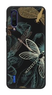 Чехол Awog на Xiaomi Mi CC9/Mi A3 Lite/Mi 9 Lite "Тени стрекоз"