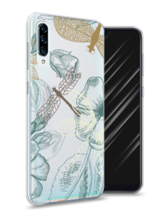 Чехол Awog на Samsung Galaxy A50 "Тени стрекоз"