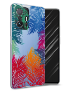 Чехол Awog на Xiaomi Mi 11T/11T Pro "Рамка из перьев"