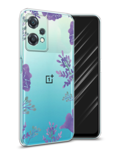 Чехол Awog на OnePlus Nord CE 2 Lite 5G Сиреневая цветочная рамка"