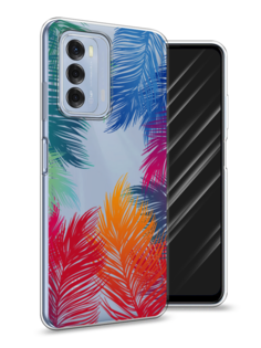 Чехол Awog на ZTE Blade V40 / ЗТЕ Блэйд V40 "Рамка из перьев"