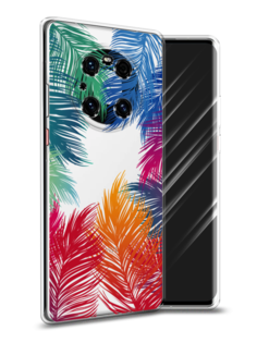 Чехол Awog на Huawei Mate 40E Pro "Рамка из перьев"