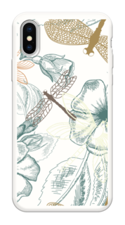 Чехол Awog на Apple iPhone XS Max (10S Max) / Айфон XS Max (10S Max) "Тени стрекоз"