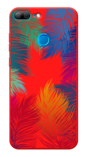 Чехол Awog на Honor 9 Lite "Рамка из перьев"