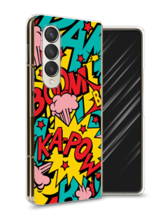 Чехол Awog на Samsung Galaxy Z Fold 4 / Самсунг Галакси Зет Фолд 4 "Постер pop art"
