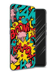 Чехол Awog на Tecno Pouvoir 4 "Постер pop art"