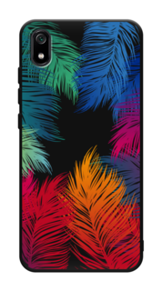 Чехол Awog на Xiaomi Redmi 7A "Рамка из перьев"