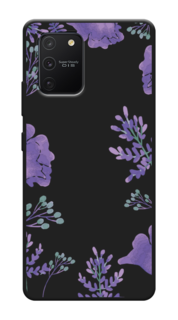 Чехол Awog на Samsung Galaxy A91/S10 Lite "Сиреневая цветочная рамка"
