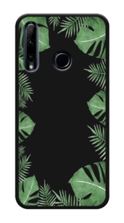 Чехол Awog на Huawei P Smart Plus 2019 "Листья папоротника рамка"