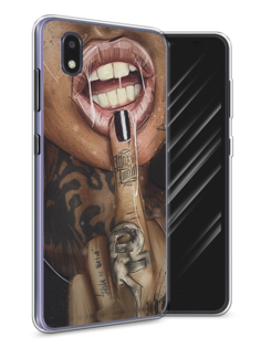 Чехол Awog на ZTE Blade A3 (2020) / ЗТЕ Блэйд A3 (2020) "Девушка с татуировками"