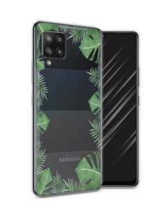 Чехол Awog на Samsung Galaxy A42 / Самсунг A42 "Листья папоротника рамка"
