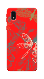 Чехол Awog на Samsung Galaxy A01 Core / Самсунг A01 Core "Тени стрекоз"