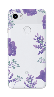 Чехол Awog на Google Pixel 3A XL "Сиреневая цветочная рамка"