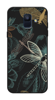 Чехол Awog на Samsung Galaxy A6 "Тени стрекоз"