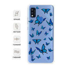 Чехол Awog на ZTE Blade A51 / ЗТЕ Блэйд A51 "Розовая цветочная рамка"