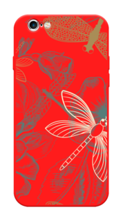 Чехол Awog на Apple iPhone 6S / Айфон 6S "Тени стрекоз"