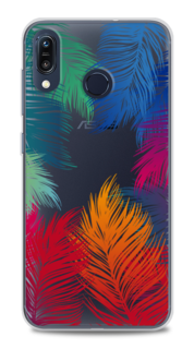 Чехол Awog на ASUS ZenFone Max M1 ZB555KL "Рамка из перьев"