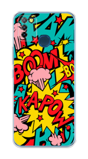 Чехол Awog на Infinix HOT 10 Lite "Постер pop art"