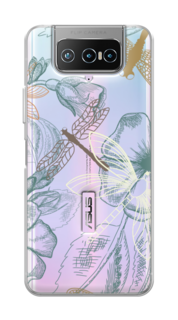 Чехол Awog на Asus Zenfone 7 ZS670KS "Тени стрекоз"