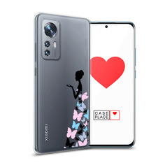 Силиконовый чехол Awog "Платье из бабочек" для Xiaomi 12