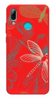 Чехол Awog на Huawei P Smart 2019/Honor 10 Lite "Тени стрекоз"