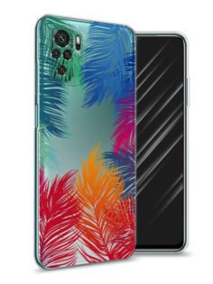 Чехол Awog на Xiaomi Redmi Note 10/Note 10S/M5s "Рамка из перьев"