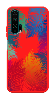 Чехол Awog на Honor 20 Pro "Рамка из перьев"