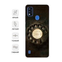 Чехол Awog на ZTE Blade A51 / ЗТЕ Блэйд A51 "Листья папоротника рамка"