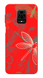 Чехол Awog на Xiaomi Redmi Note 9 Pro/9S "Тени стрекоз"