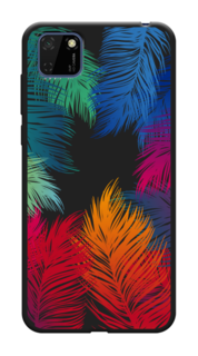 Чехол Awog на Huawei Y5p "Рамка из перьев"