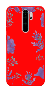 Чехол Awog на Xiaomi Redmi Note 8 Pro "Сиреневая цветочная рамка"