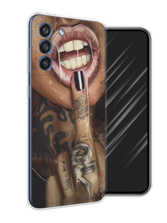 Чехол Awog на Samsung Galaxy S21 FE 5G / Самсунг S21 FE 5G "Девушка с татуировками"