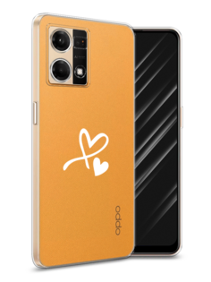 Чехол Awog на Oppo Reno 7 4G/8 4G "Розовая цветочная рамка"