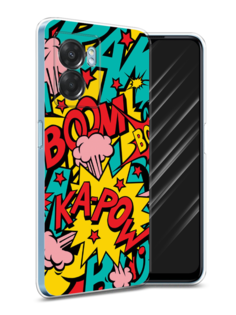 Чехол Awog на Oppo A57 5G/A56s/OnePlus Nord N300 5G "Постер pop art"