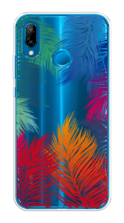 Чехол Awog на Huawei P20 Lite "Рамка из перьев"
