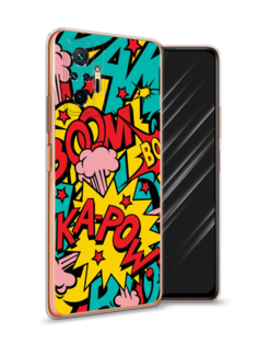 Чехол Awog на Xiaomi Redmi Note 10 Pro "Постер pop art"
