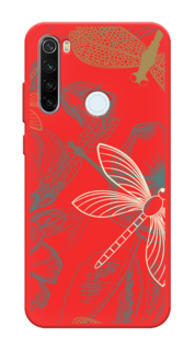 Чехол Awog на Xiaomi Redmi Note 8T "Тени стрекоз"