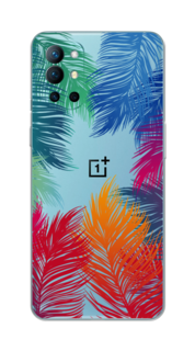 Чехол Awog на OnePlus 9R / ВанПлас 9R "Рамка из перьев"