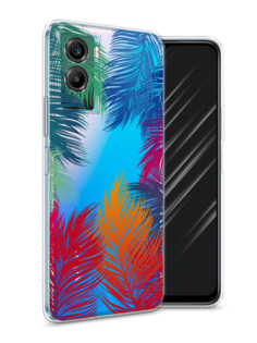 Чехол Awog на Vivo Y55s 5G "Рамка из перьев"