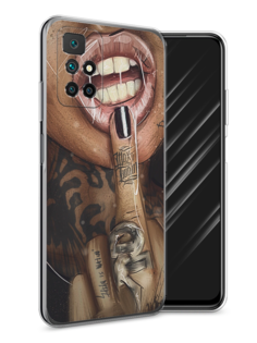 Чехол Awog на Xiaomi Redmi 10 "Девушка с татуировками"