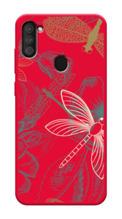 Чехол Awog на Samsung Galaxy M11 / Самсунг M11 "Тени стрекоз"