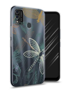 Чехол Awog на Itel A48 "Тени стрекоз"