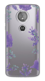 Чехол Awog на Motorola Moto G6 Play / Моторола Мото G6 Плэй "Сиреневая цветочная рамка"