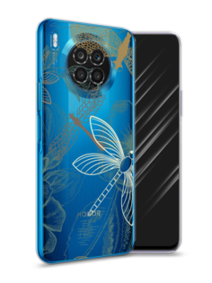 Чехол Awog на Huawei Nova 8i "Тени стрекоз"