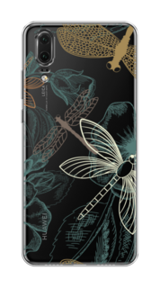 Чехол Awog на Huawei P20 "Тени стрекоз"