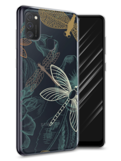 Чехол Awog на Samsung Galaxy M21 "Тени стрекоз"