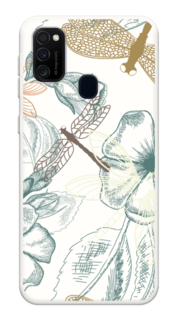 Чехол Awog на Samsung Galaxy M30s/M21 "Тени стрекоз"