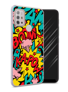 Чехол Awog на Lenovo K13 Note/Motorola Moto G10/G20/G30 "Постер pop art"