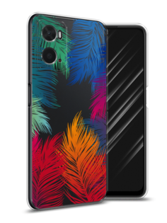 Чехол Awog на Oppo A36 "Рамка из перьев"