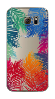 Чехол Awog на Samsung Galaxy S6 edge "Рамка из перьев"